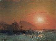 Ivan Aivazovsky View Of The Ayu Dag Crimea oil on canvas